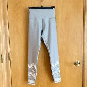 Greyson Ghost Wolf Luna Legging Grey Heather LSP24B19A NWT Womens Small